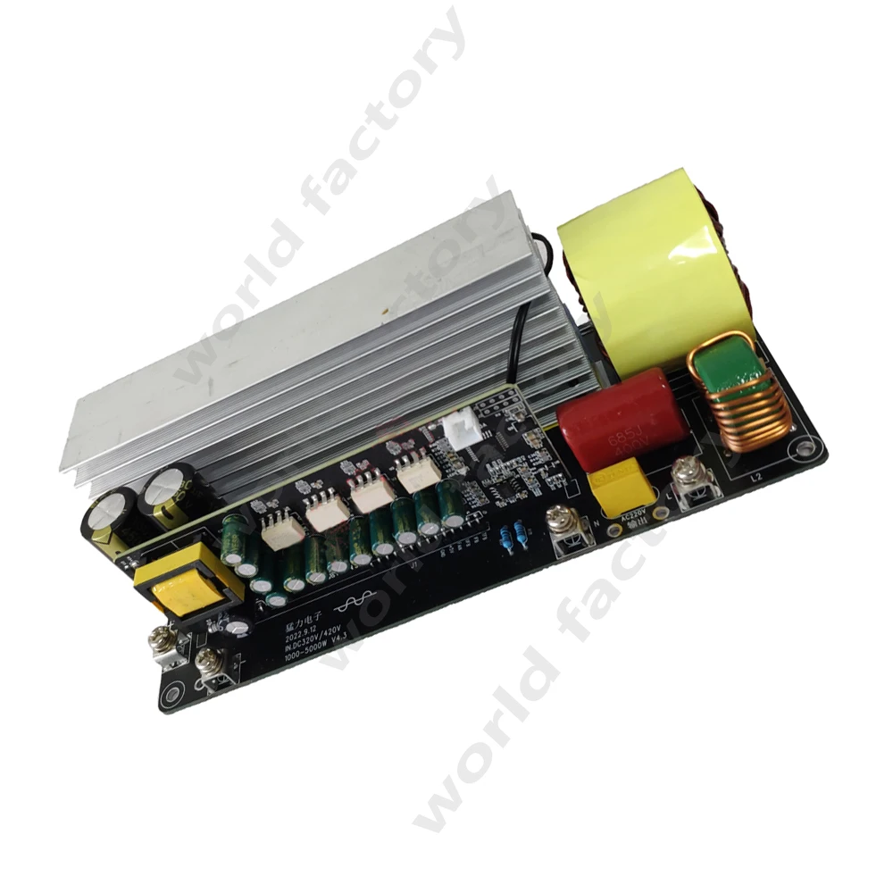 High-power Pure Sine Wave Inverter Rear Stage Board DC 320V-420V Input AC 110-AC220V Output Adjustable 5000W Inverter Module