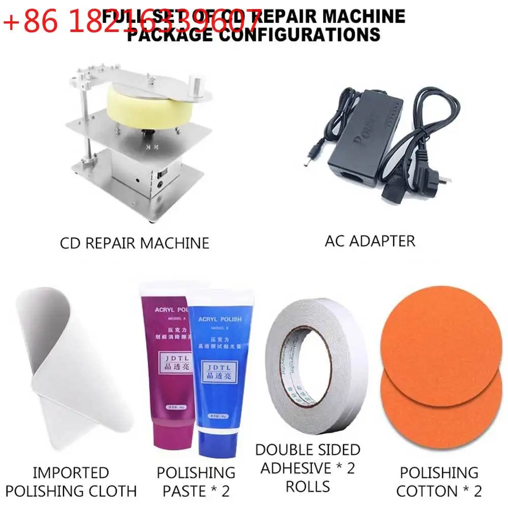 YAO DVD/VCD Disc Polishing Machine Data Recovery Grinder Video Turn U Disk CD Scratch Repair Machine without polishing paste