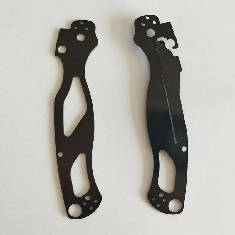 Imagem -02 - Forro Spacer Acessórios Faca Parte Forros Genuine Spyderco C81 Paramilitar Facas Handle Par Aço Inoxidável