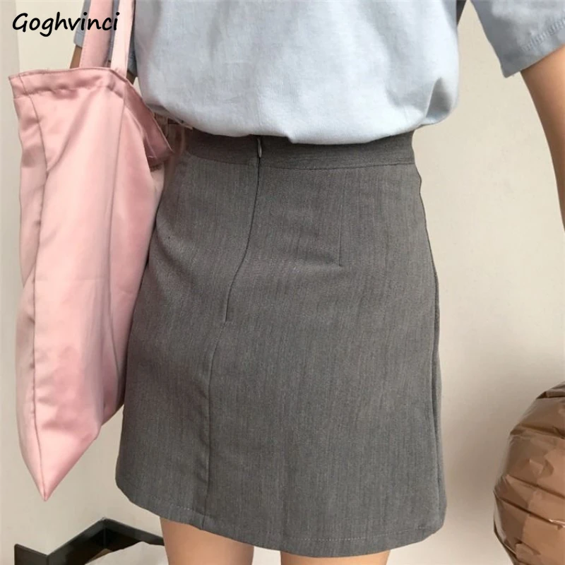 

Pleated Skirts Women Vintage Chic Summer Slim All-match College Girl Clothes Ulzzang Fashion Simple Basic Empire Lady Streetwear
