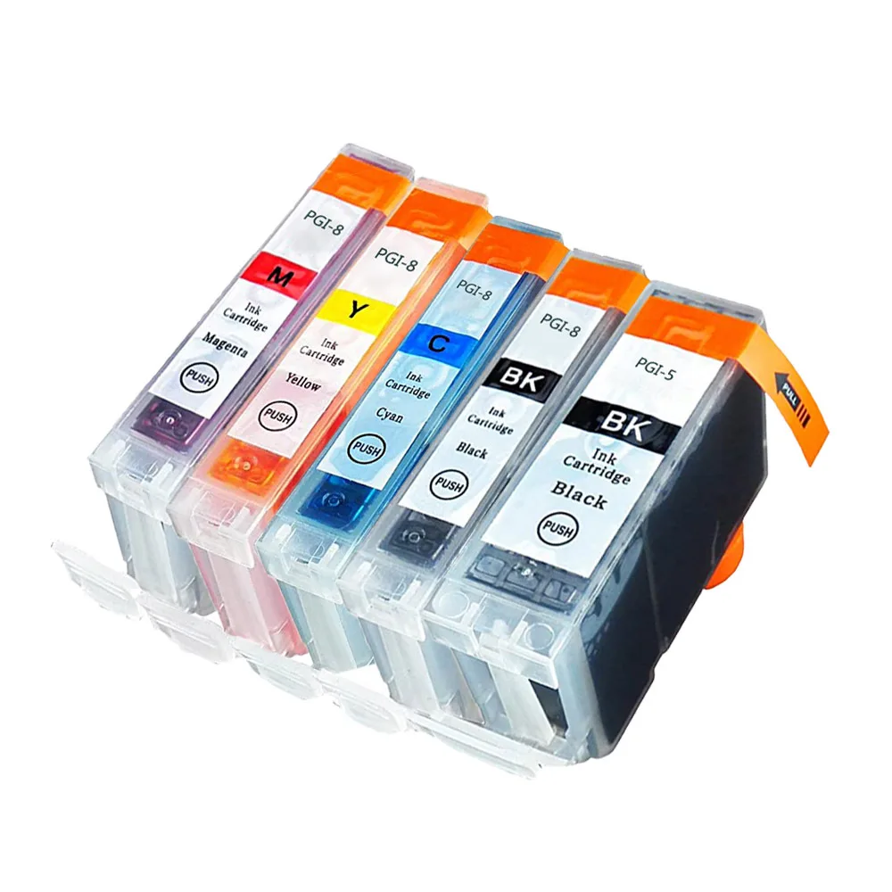 einkshopPGI-5 5BK CLI-8 4color compatible ink cartridge For canon PIXMA IX4000 IX5000 IP3300 IP3500 MP510 MP520 MP520X MX700