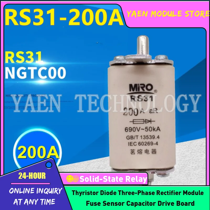 Quick fuse MRO RS31-200A NGTC00 NGTCOO 200A RS31 fuse