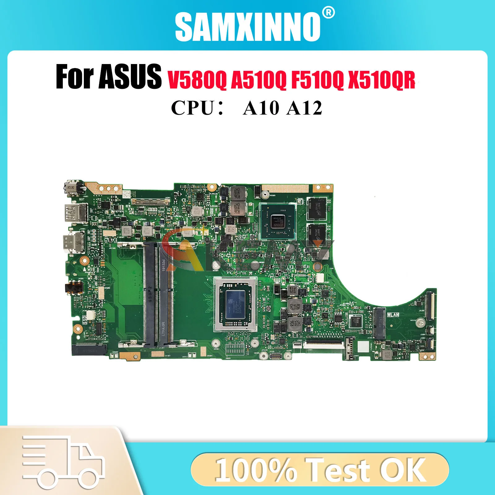 

X510QR Материнская плата для ноутбука ASUS VivoBook X510Q V580Q A510Q X510QR F510Q Материнская плата для ноутбука с процессором A10 A12 100% tests OK stk
