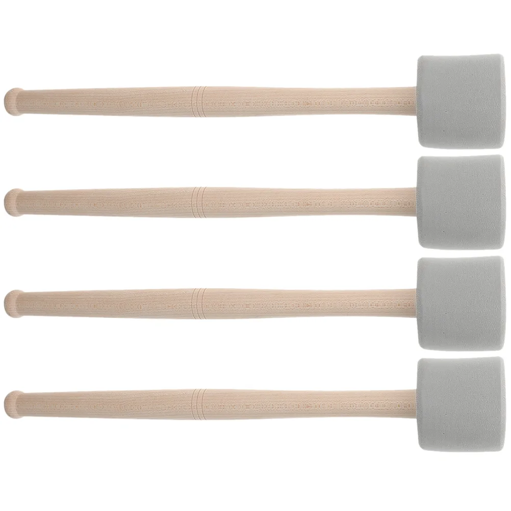 

2 Pairs Drum Sticks Drumstick Felt Beginners Bass Musical Instrument Accessories
