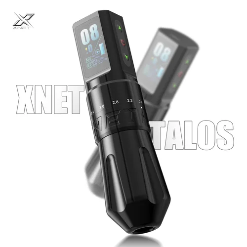 XNET Talos-máquina de tatuaje inalámbrica ajustable, pluma de 2,0-4,2mm, Motor Sin Núcleo para tatuaje de puntos, maquillaje, pluma microplasty para tatuaje