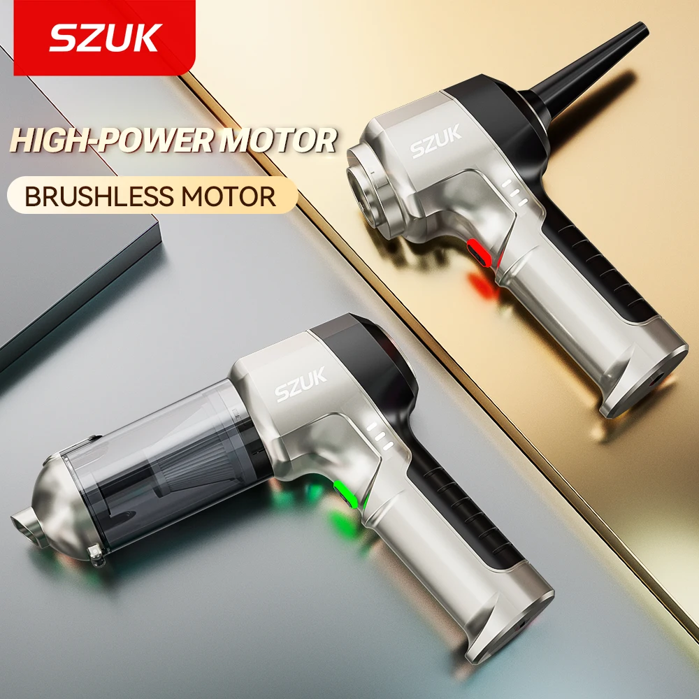 SZUK Portable Car Vacuum Cleaner 18000PA Powerful Wireless Car Cleaner Cleaning Machine Cordless Mini HandHeld Vacuum Cleaner