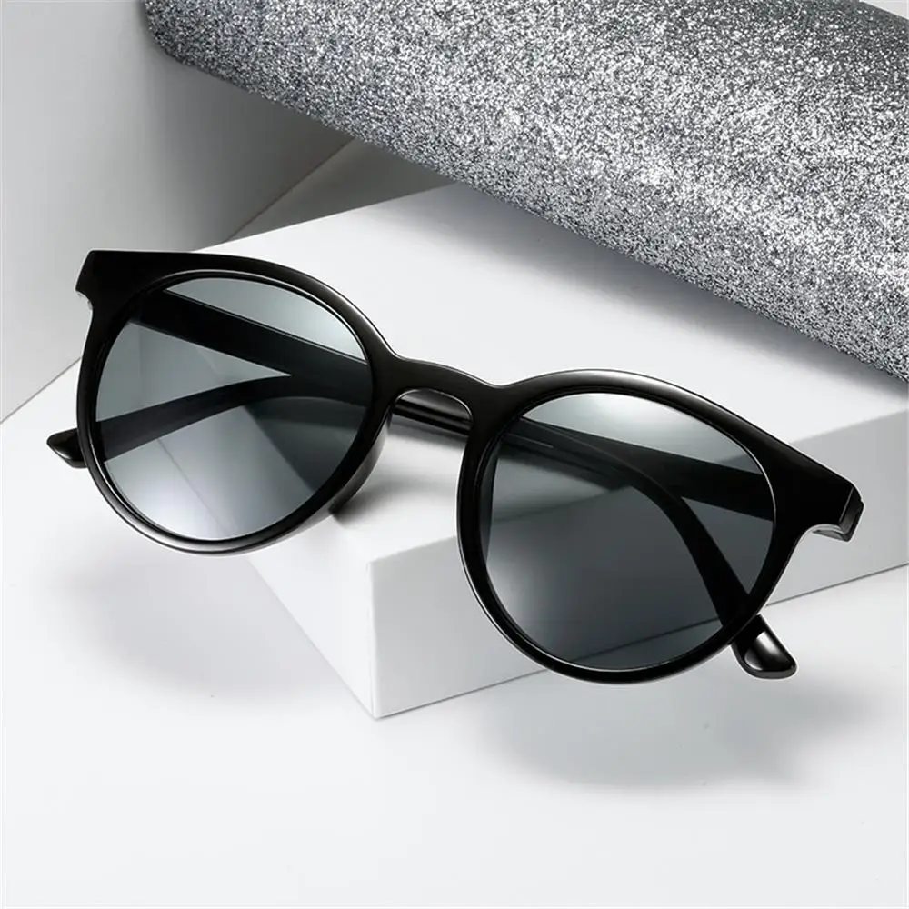 Fashion Korean Style Round Frame Shades Street Style UV Protection Sunglasses that Slim the Face Sun Glasses for Women & Men