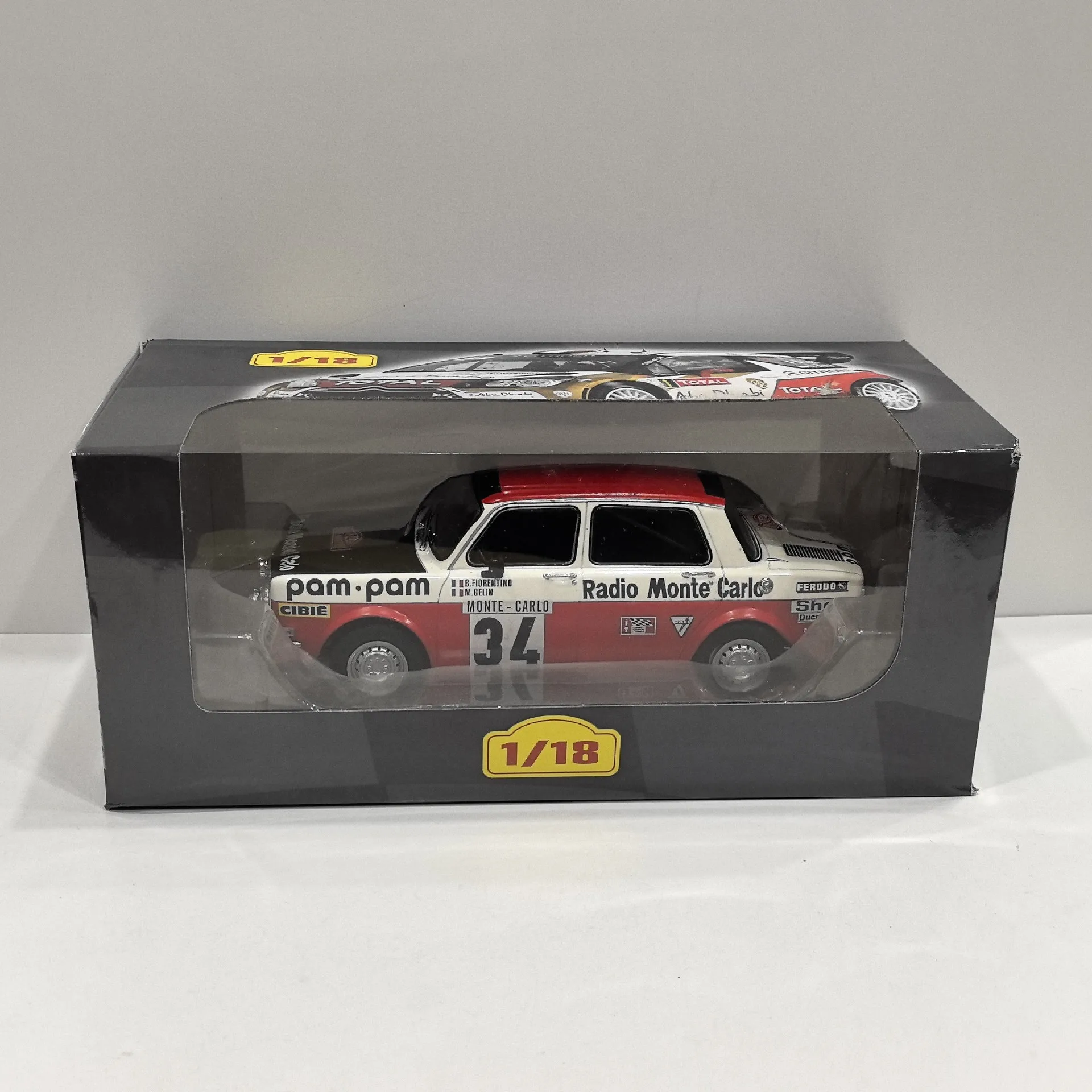 

Литой под давлением IXO масштаб 1/18 SIMCA Rallye 2 # 34, гоночная модель автомобиля из сплава, коллекционная игрушка, подарок, сувенир, витрина, орнамент