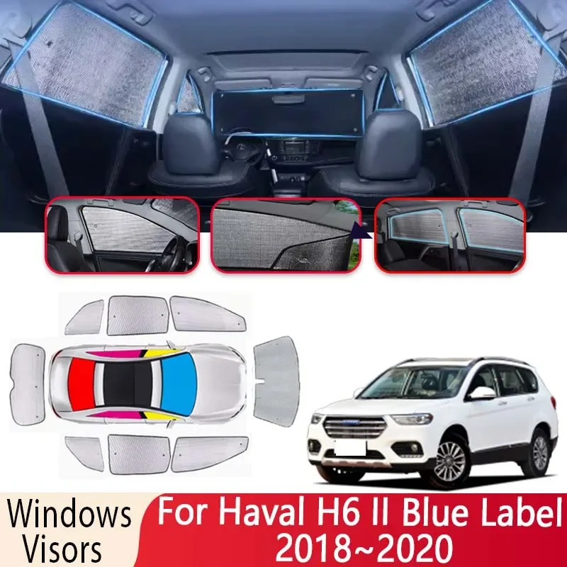 

Автомобильный солнцезащитный козырек для Haval H6 II Blue Label 2018 ~ 2020, солнцезащитный козырек на лобовое стекло, теплоизоляционный автоматический солнцезащитный козырек, автомобильные аксессуары