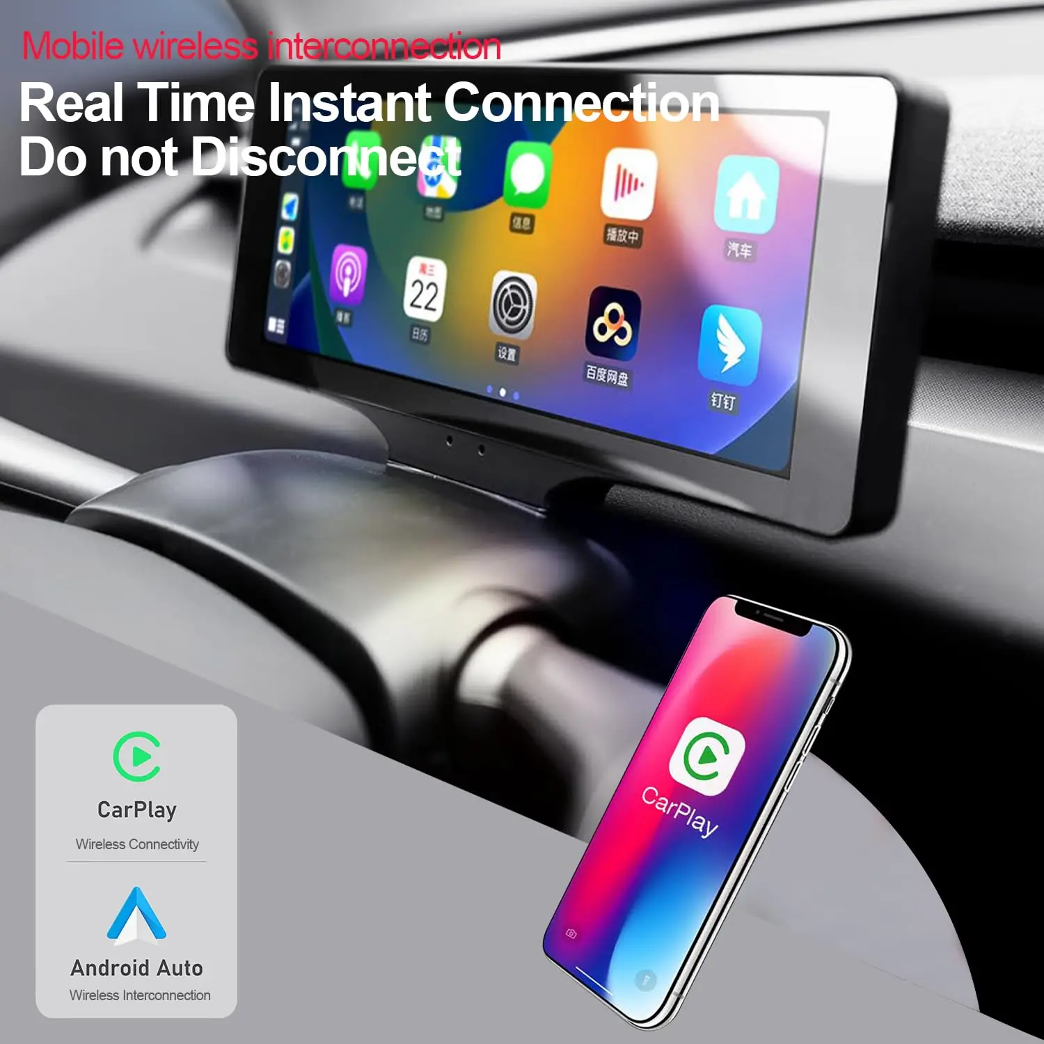 

Car Dual Lever Smart Gauge Set for Tesla Model 3 Multifunction Lever Control with Linux Dashboard System Auto CarPlay/Android