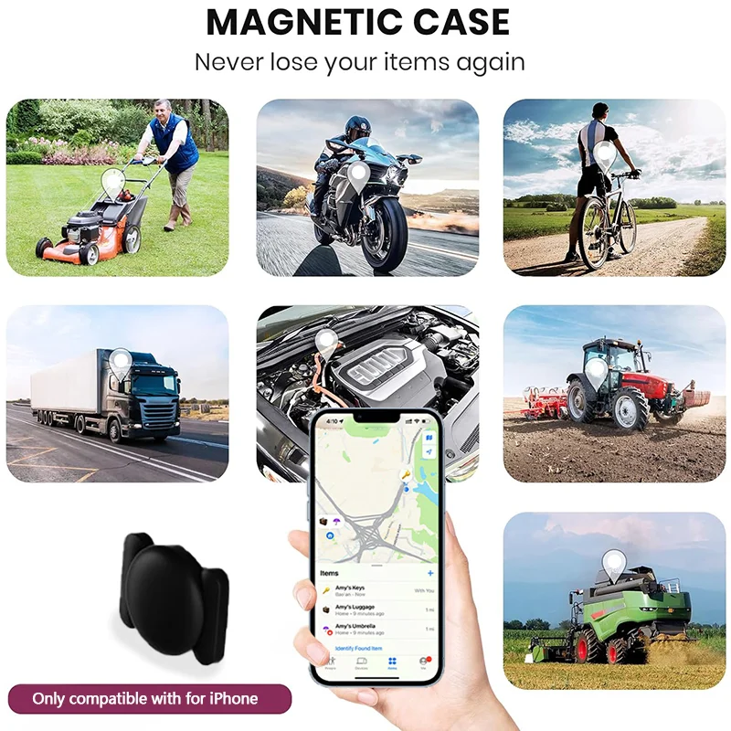 4-Pack magnet Long-Distance Tracker Keys Bag Navigation Device Locator for Apple Find My Voice Finder Smart Tag for IOS iPhone