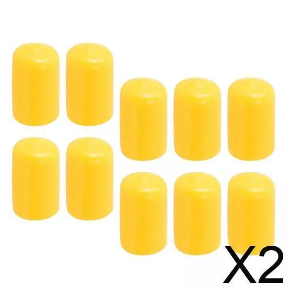 

2 защитных наконечника для бильярдных киев — упаковка из 10 резиновых чехлов для бильярда