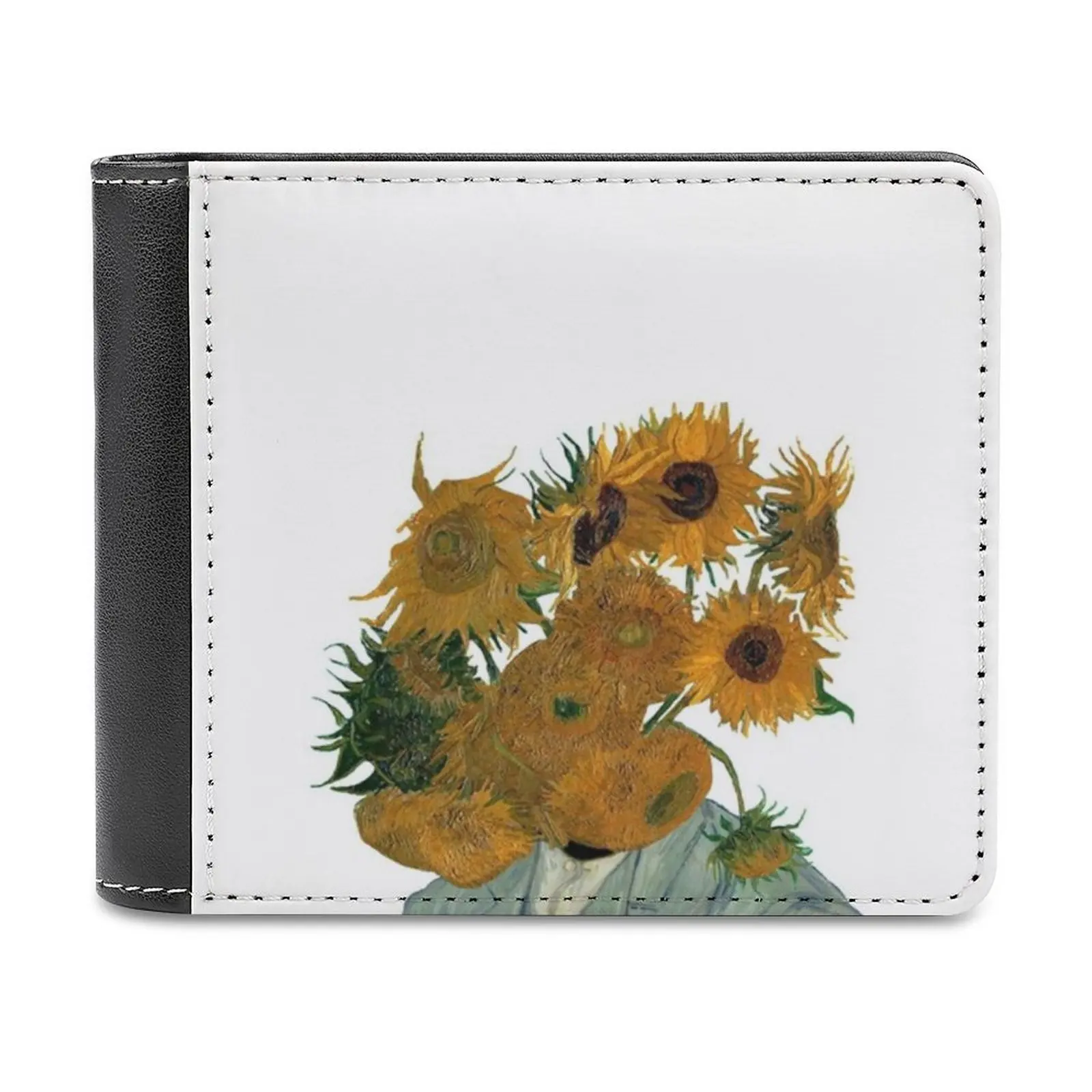 

From The Artist Beauty Grows New Men Wallets Pu Leather Men Purse High Quality Male Wallet Vincent Van Gogh Art History Garden