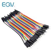 40pcs/lot 10cm 2.54mm 1pin Male to Male jumper wire Dupont cable for Arduino