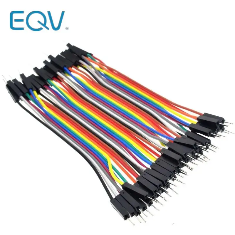 40 sztuk/partia 10cm 2.54mm 1pin męski na męski przewód połączeniowy Dupont kabel dla Arduino