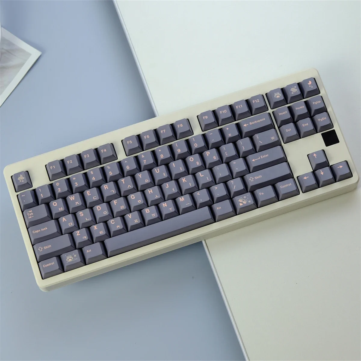 Owl, Korean keycap PBT original height, thermal sublimation, suitable for mechanical keyboard, customized