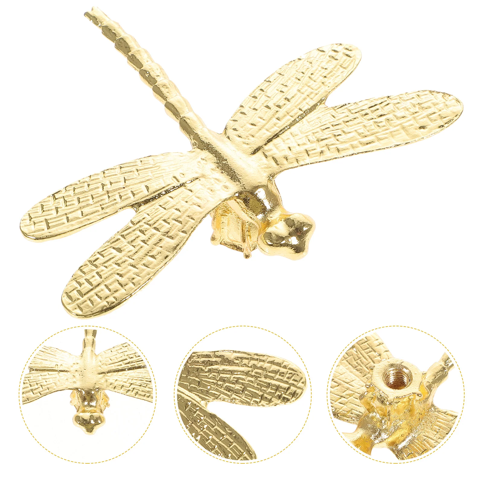 Brass Dragonfly Ornament Dashcams for Cars Adornment Household Desktop Crafts Decoration Creative Exquisite