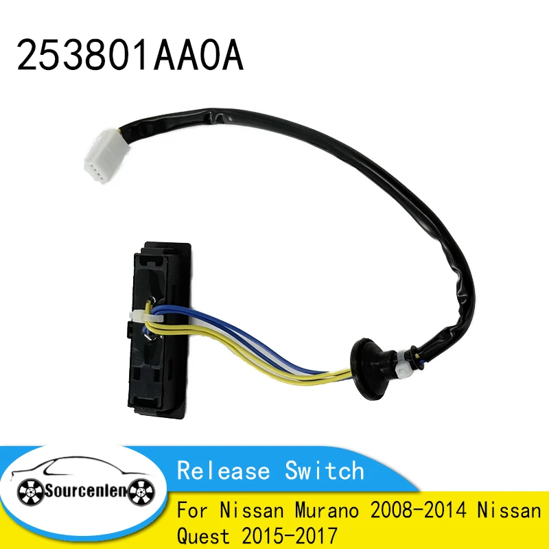 Brand New 25380-1AA0A Rear Hatch Lift Gate Release Switch For Nissan Murano 2008-2014 Nissan Quest 2015-2017 253801AA0A