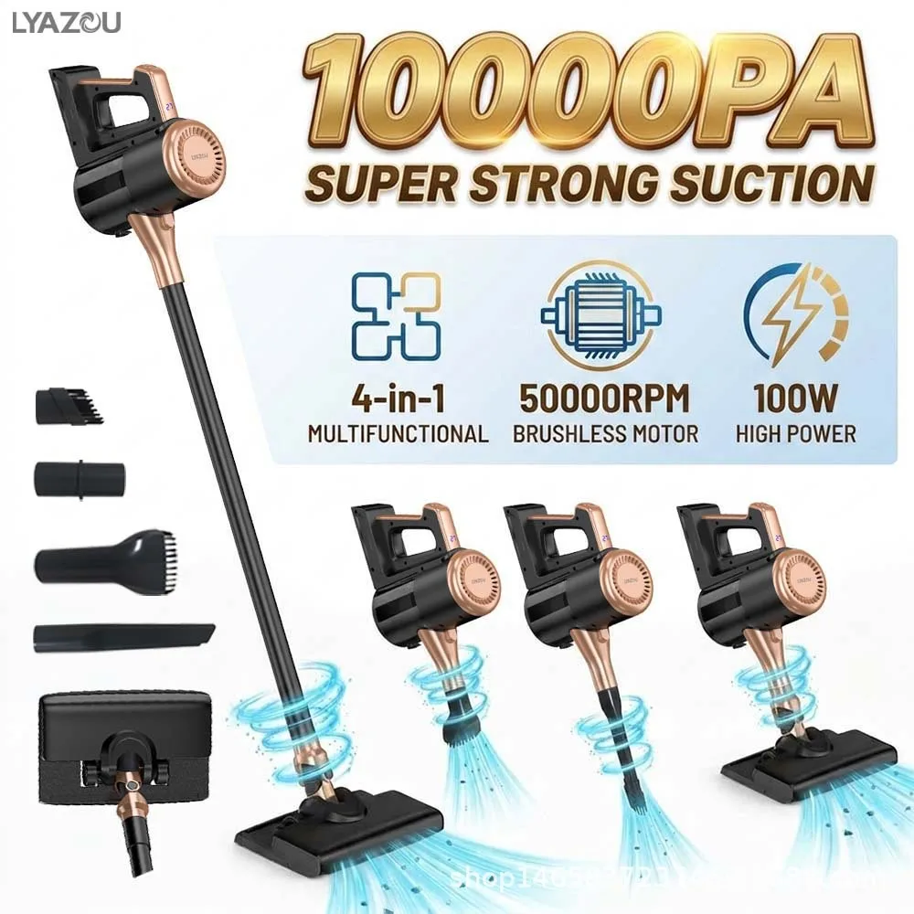 New Cross border 4 in 1 Handheld Vacuum Cleaner High Speed Motor Vacuums Mops Cleans Floors Carpets and Debris