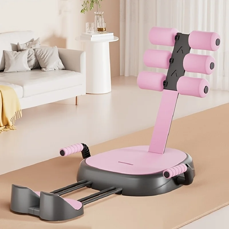 Máquina de Abdominales con Bandas de Resistencia, Equipo de Ejercicio Abdominal, Máquina para Abdominales y Brazos, Entrenador de Core, Máquina Abdominal para Gimnasio en Casa