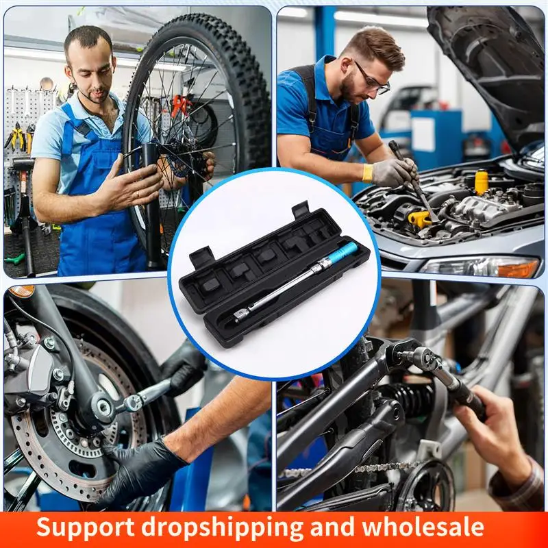 Llave dinamométrica AA86 intercambiable 5-60Nm 9X12mm precisión de accionamiento cuadrado 3% llave de mantenimiento de reparación de automóviles