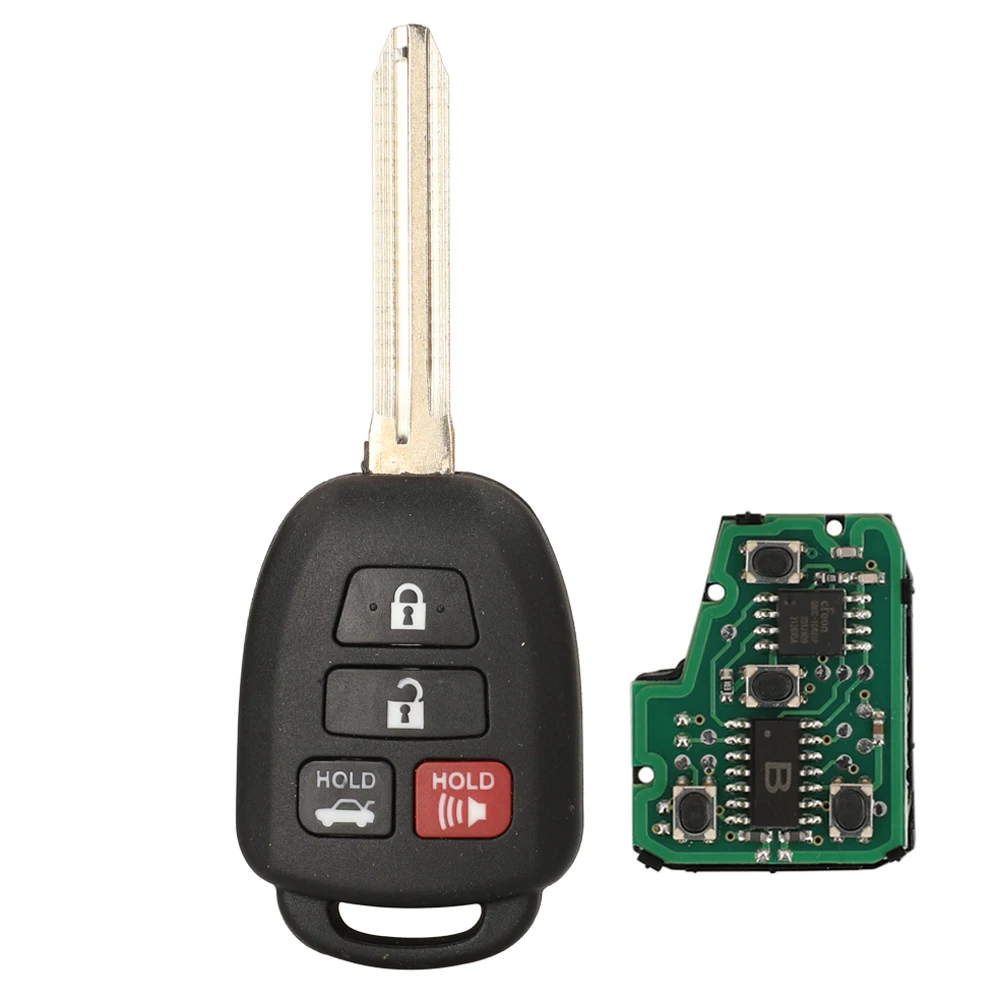 Jingyuqin B51TE B71TH TOKAI RIKA 89070-52D70 Für Toyota Yaris 2012-2017 Fernbedienungs-Autoschlüssel 314,4 MHz H/G Chip TOY43 Schlüsselblatt