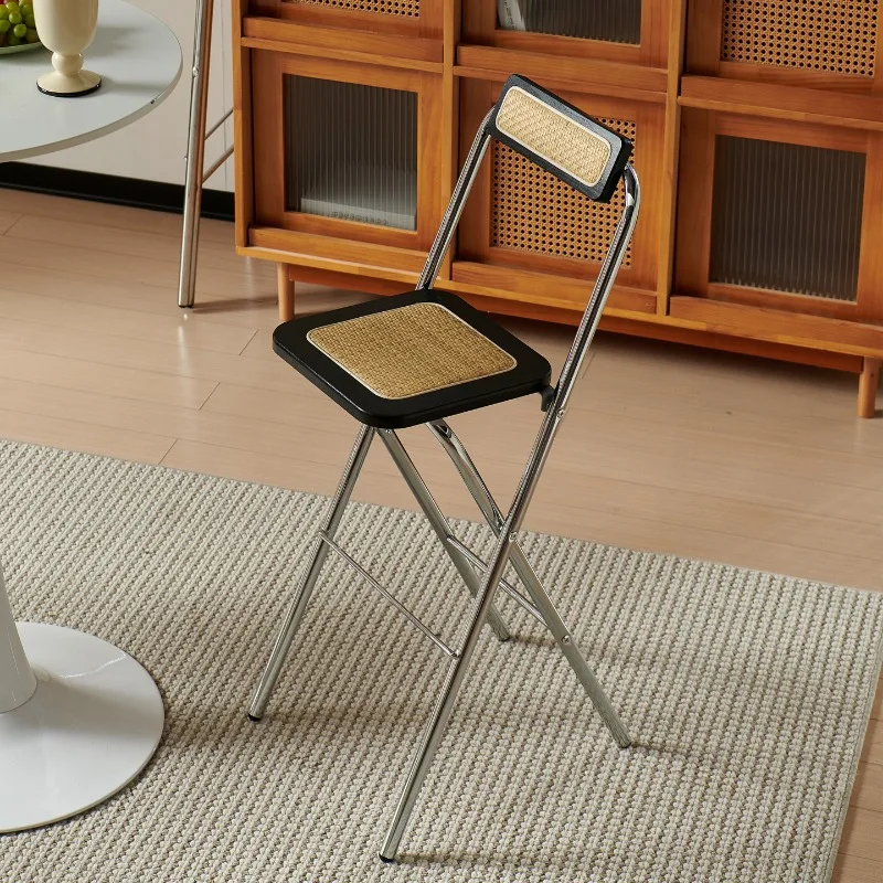 

Aluminum Beach Bar Chairs Gray Camping Comfortable Black Designer Modern Bar Chairs Folding Restaurant Cadeira Home Furniture