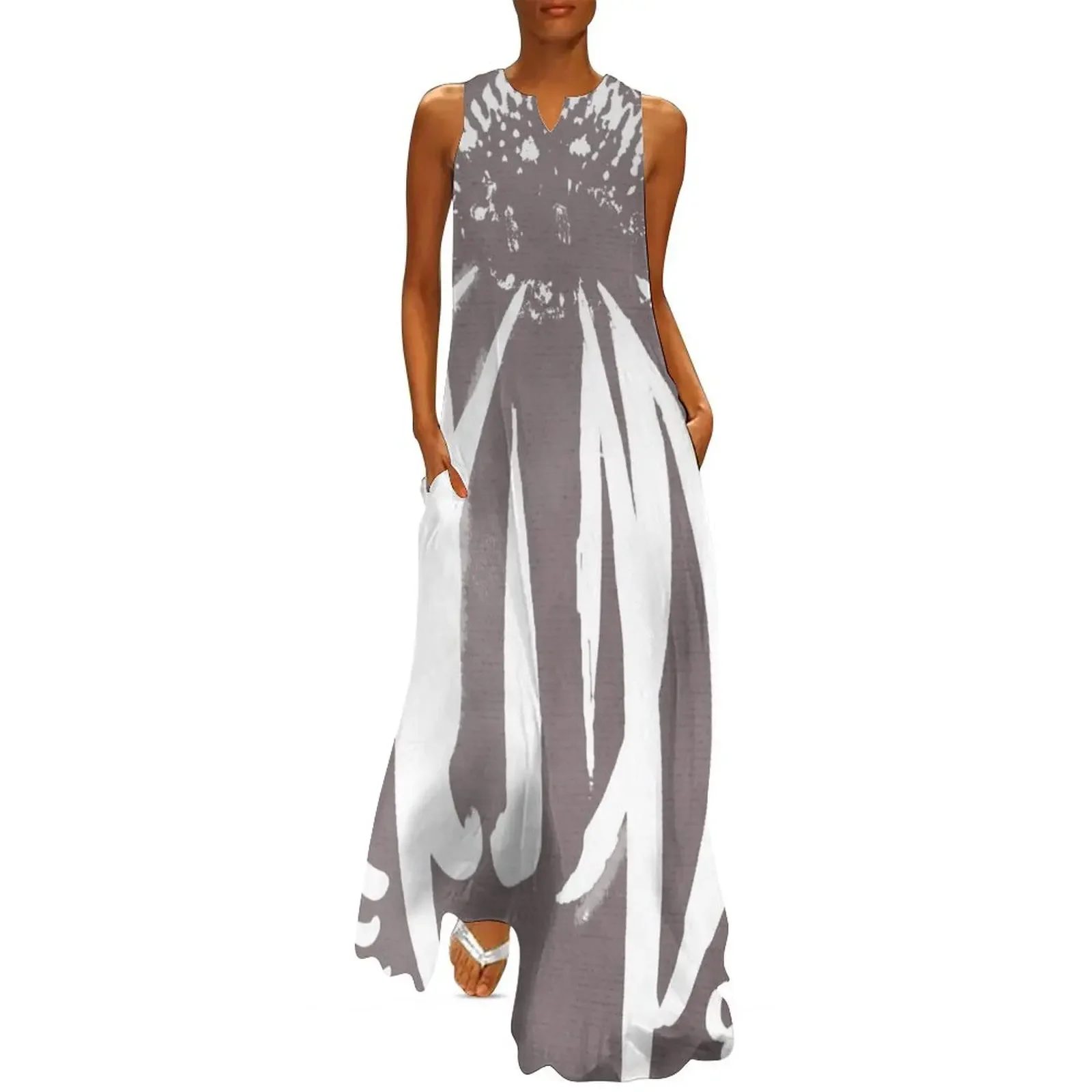 

Cone Flower Long Dress wedding dresses for parties womans clothing beach dresses dress party night Dress