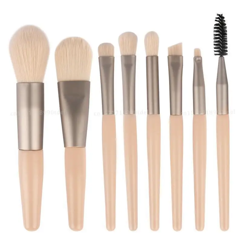 8pcs Make Up Brushes Set Cosmetic Powder Eye Shadow Foundation Blush Blending Concealer Professional Beauty Make Up Tool