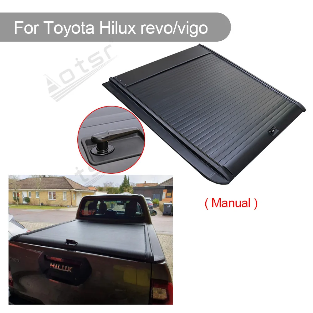 Tonneau cover for Hilux Revo Vigo Land Cruiser LC79 retractable pickup truck tonneau cover Waterproof Rain-shed Pickup Rear