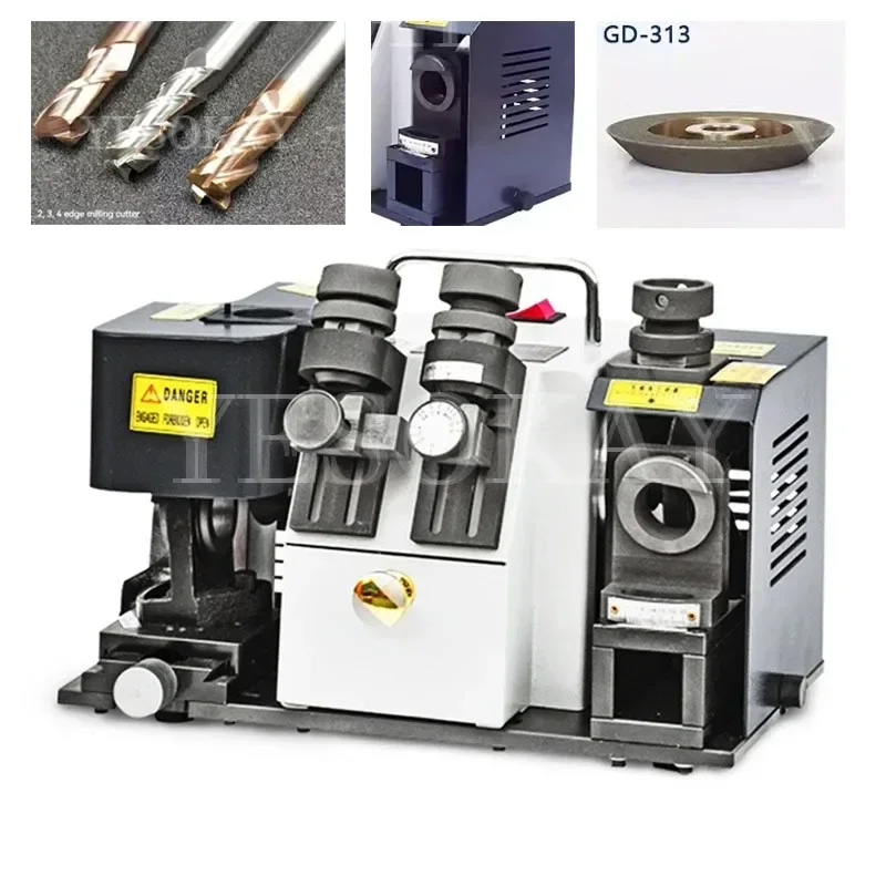 Drill Bit Sharpener Electric Milling Cutter Grinder(220V 5000rpm)Drilling Milling Grinding Machine Grinding Bit Milling Cutter