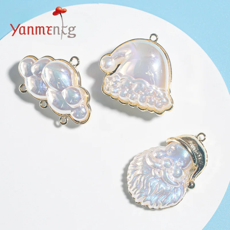 

Hot Sale 1pcs Christmas Tree Santa Claus Socks Gloves Pendant,For Jewelry Making Keychain Phone Chain Key Ring Diy Accessories