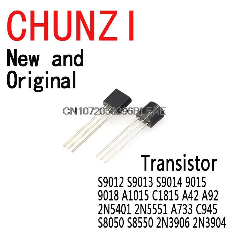 170PCS Transistor Assorted Kit S9012 S9013 S9014 9015 9018 A1015 C1815 A42 A92 2N5401 2N5551 A733 C945 S8050 S8550 2N3906 2N3904