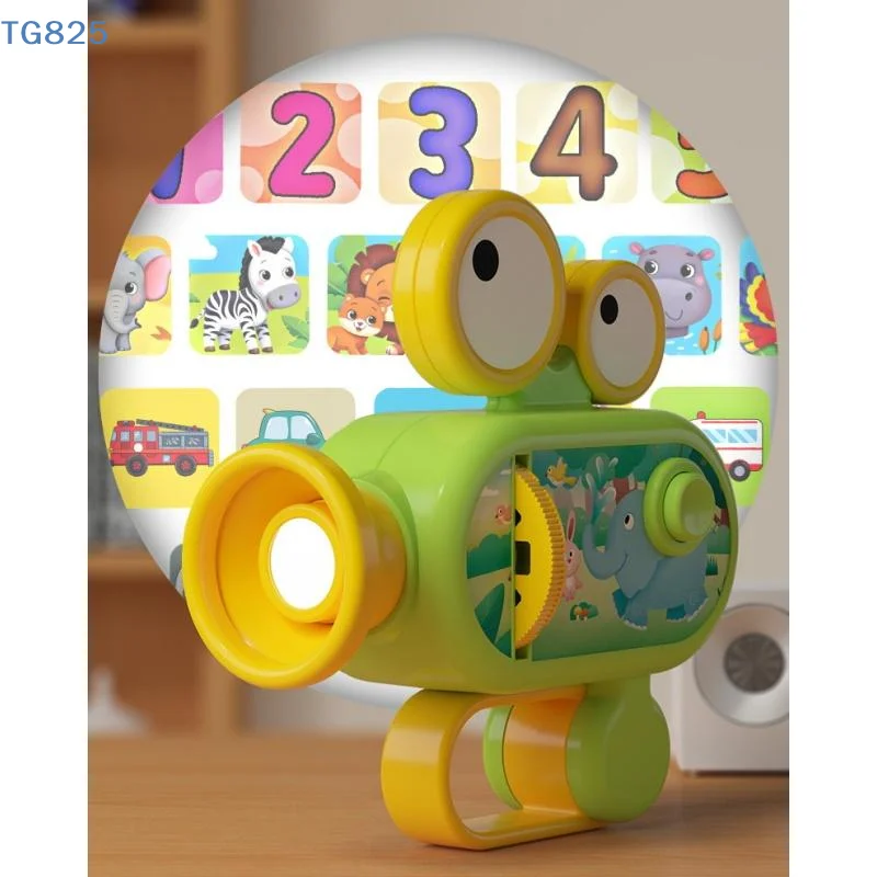 【AN】【SA】1 Set Baby Early Education Puzzle Projector Torch Toy Kids Handheld Projection Flashlight Luminous Toys With 96 Patterns