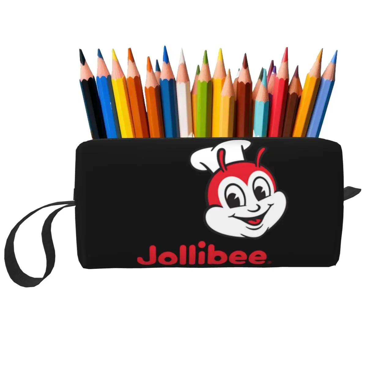 Jollibee 2 astucci per regali per studenti, scatola per penne, astuccio per matite, forniture di cancelleria, borsa per cosmetici da viaggio per donna