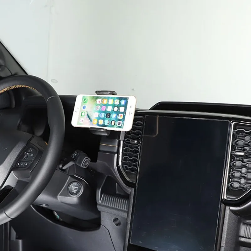 

Car Central Control Air Outlet Left Side Mobile Phone Holder GPS Navigation Bracket Car Accessories For for Ford Ranger T9 23-25