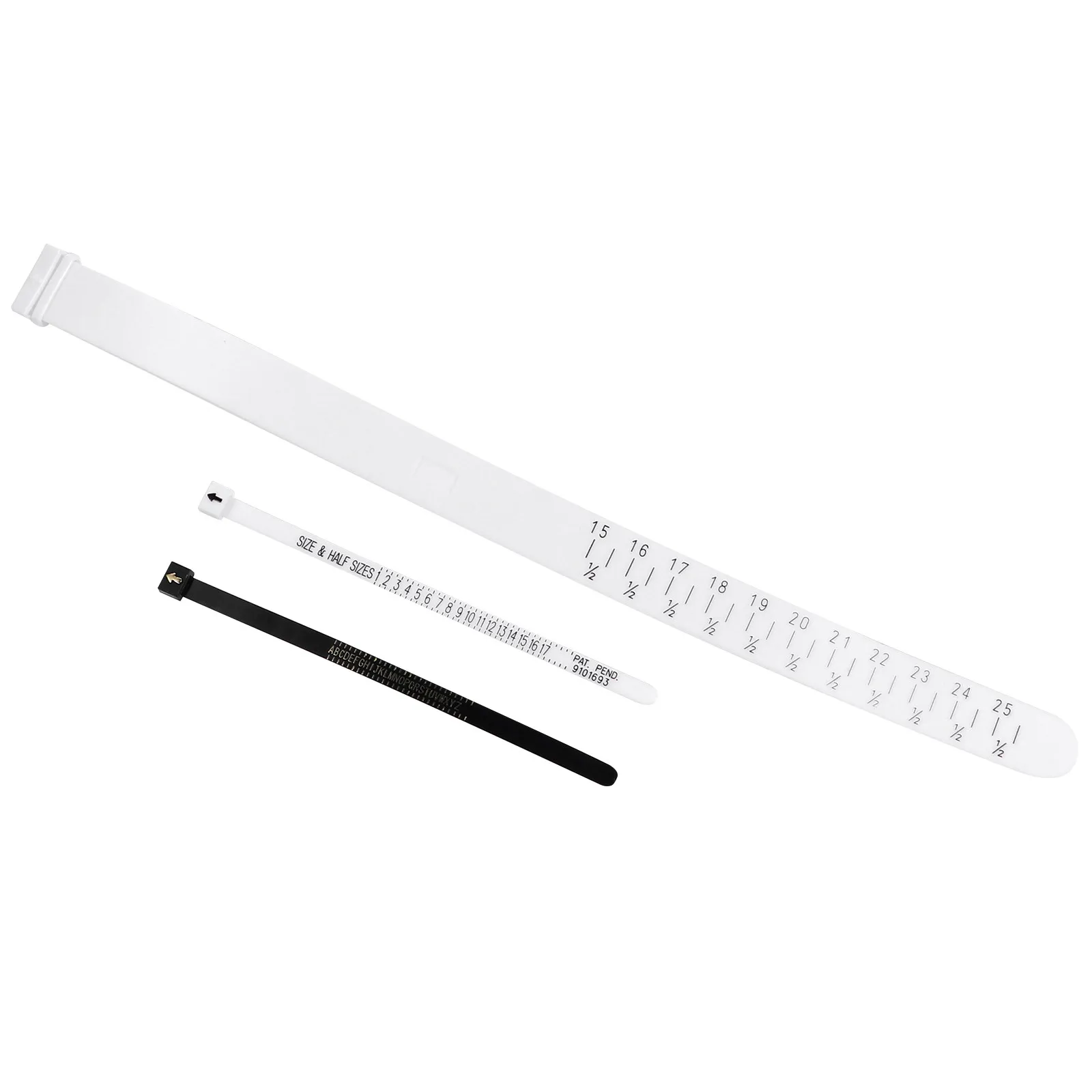 

Набор из 3-х измерителей размера колец, портативный и легкий инструмент для точного определения размера пальца, из полиуретана, с точной шкалой, для ювелирных изделий.