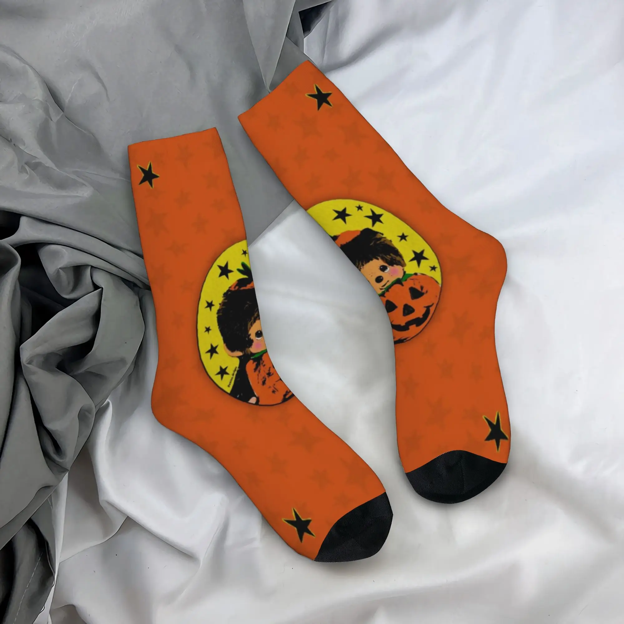 Monchhichies halloween Socks Merchandise For Men Women  Crew Socks Cute Best Gifts