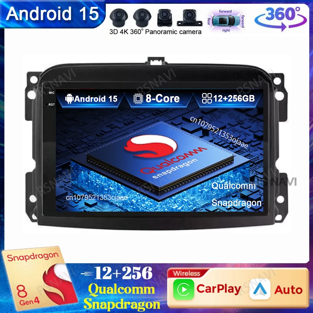 

Автомобильное радио Android 15 для Fiat 500L Egea Doblo 2012-2017 навигация DVD Qualcomm DSP QLED мультимедиа 4G LTE авторадио GPS стерео