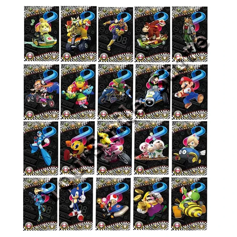 Hot Game Amxxbo Cards Super Mario Bros Racing kart 8 amibo Cards Linkage  Card Switch on NFC Card