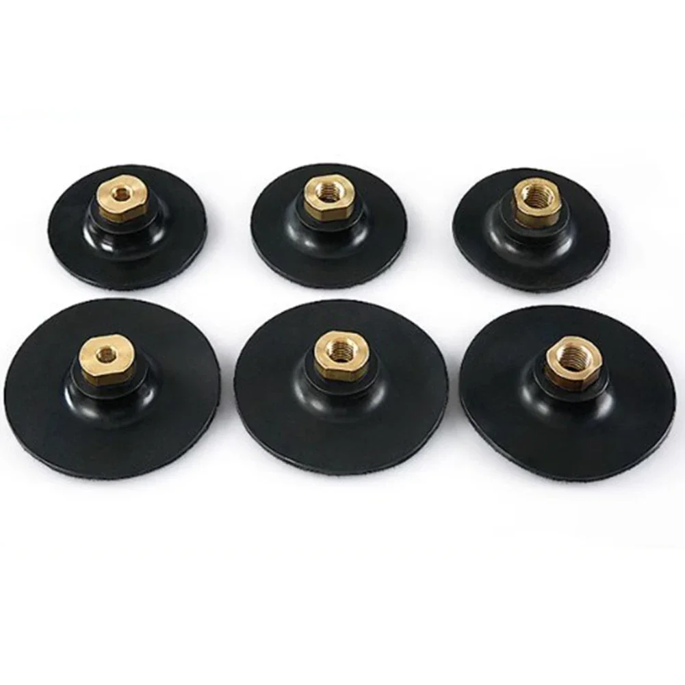 

Practical Rubber Backing Pad Black For Angle Grinder Grinding Disc M10 M14 Special-shaped Polishing Hook&Loop Rubber And Metal