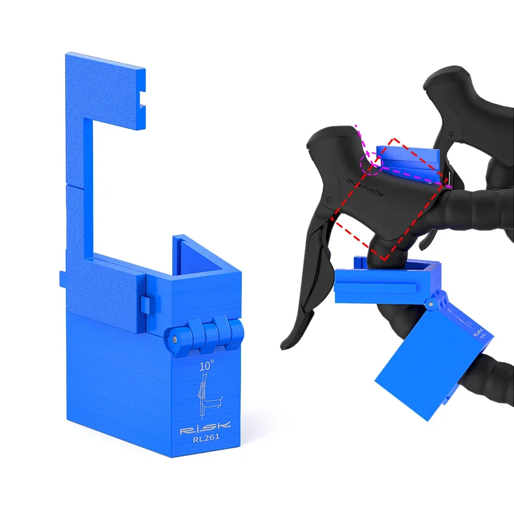 أداة قياس زاوية الانحناء الداخلية لمقود الدراجة، أداة ضبط زاوية مقبض الدراجة المحمولة عالية الدقة لملحقات دراجة الطريق #1