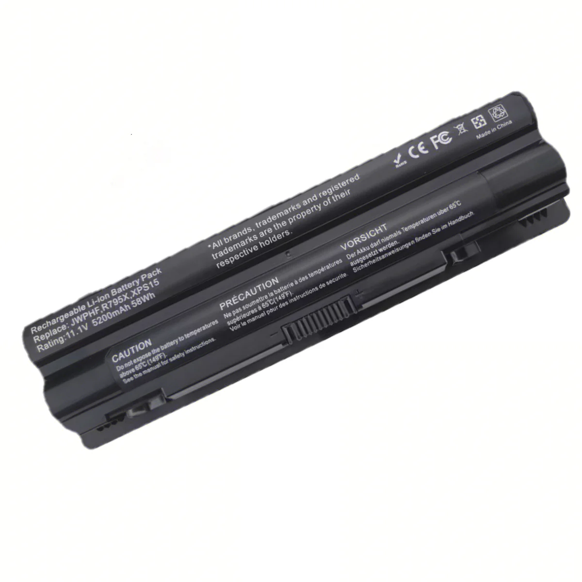 Original quality Laptop Battery JWPHF for XPS 14 15 L401x L501x L502x R795X 56WH  WHXY3