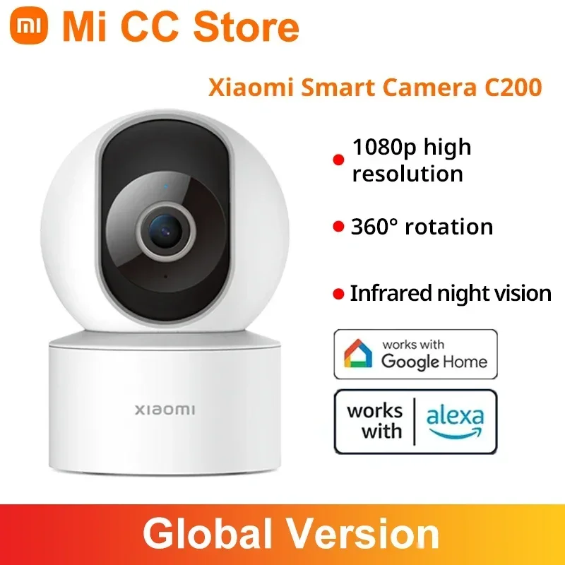 Global Version Xiaomi Smart Camera C200 Security Protection 1080P IPTV WiFi AI Human Detection 360° Rotation Night Vision