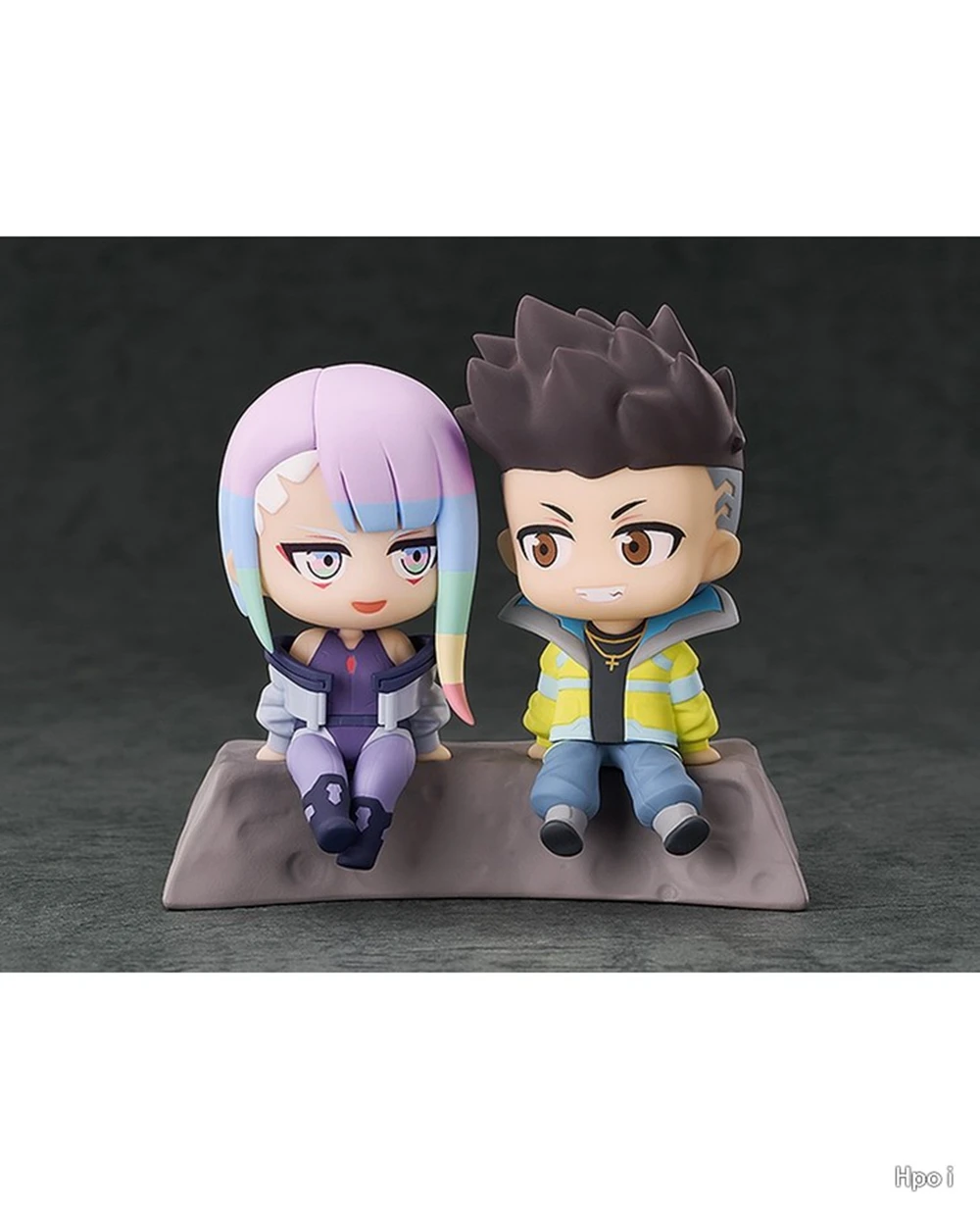 8CM Anime Cyberpunk: Edgerunners Figure David Martinez Lucy Qset To The Moon Sitting Figure Toy Gift Acton Figure Set Doll