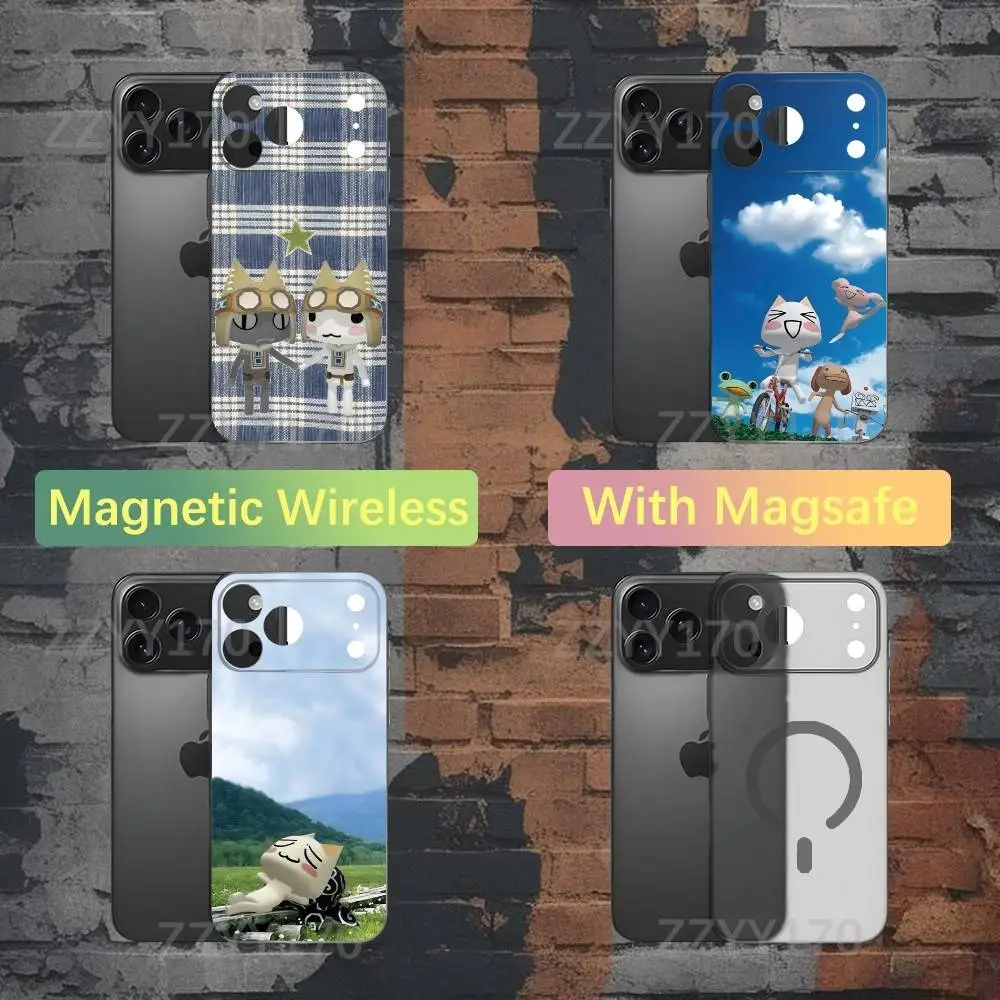 

T-Toro Inoue Cat Phone Case For iPhone 17,16,15,14,13,12,X,XS,Pro,Max,Plus,E,Air,Mini with Magsafe Magnetic Liquid TPU