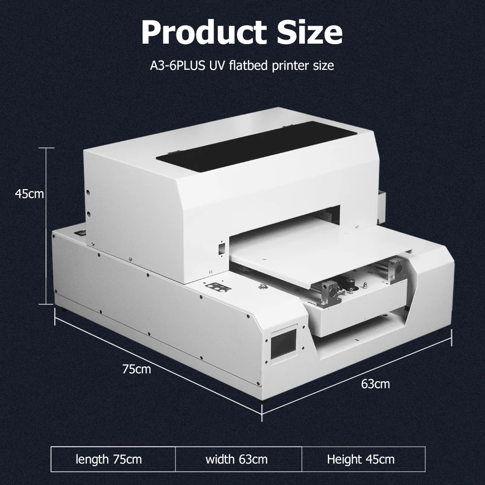 A3 UV Printer Mobile Phone Shell Embossed Digital Inkjet Machine Photo Custom Flatbed Printer. Fully Automatic A3 UV DTF Printer