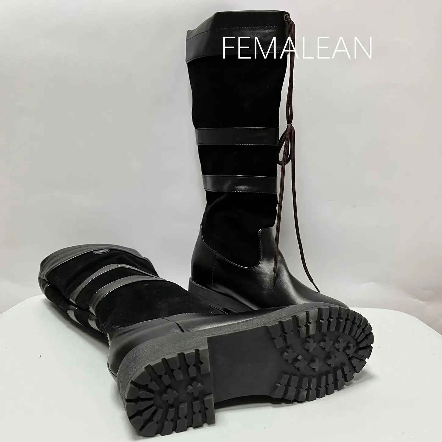 Equestrian Horse Footwear Country Boots Fashion Botas Para Mujer Round Toe Black Brown Shoes For Women