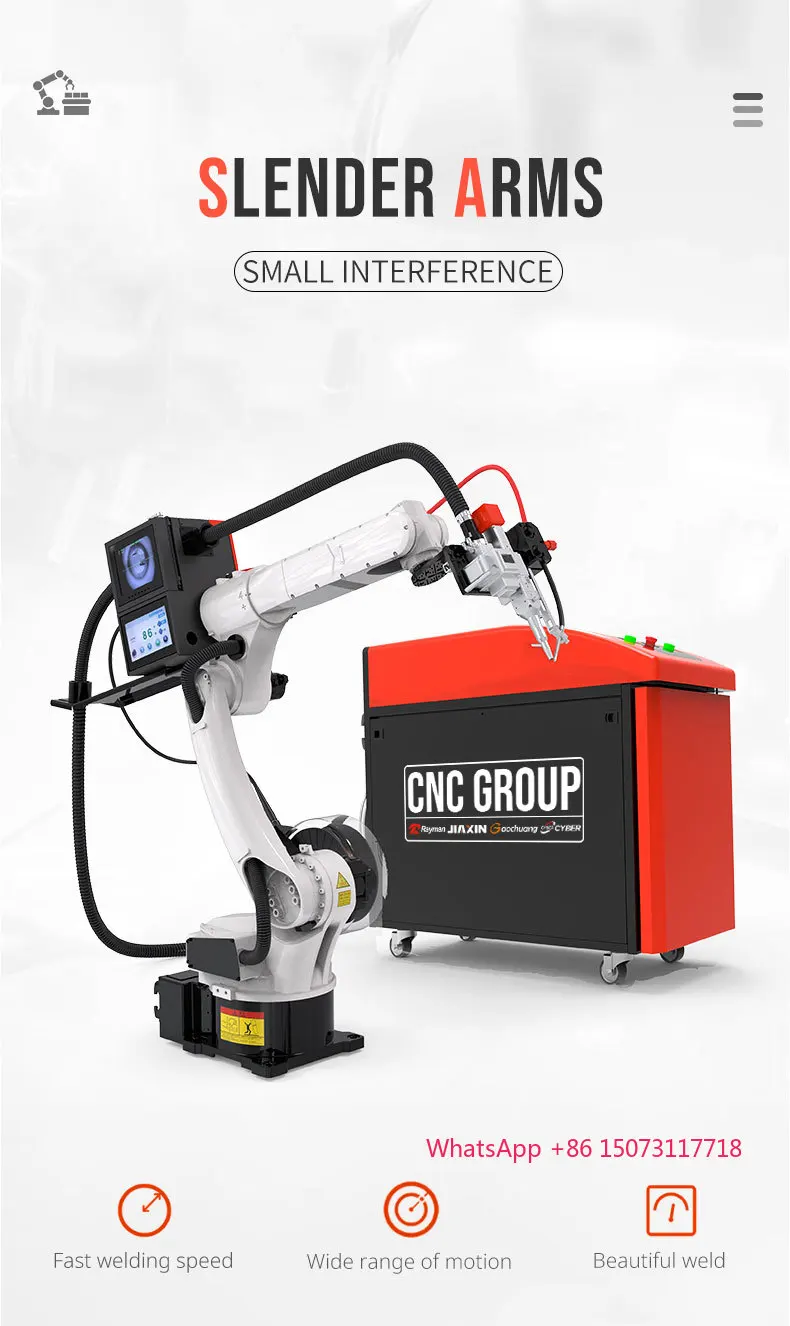 ذراع روبوت لحام ليزر ذكي ثلاثي الأبعاد/روبوت لحام صناعي آلي