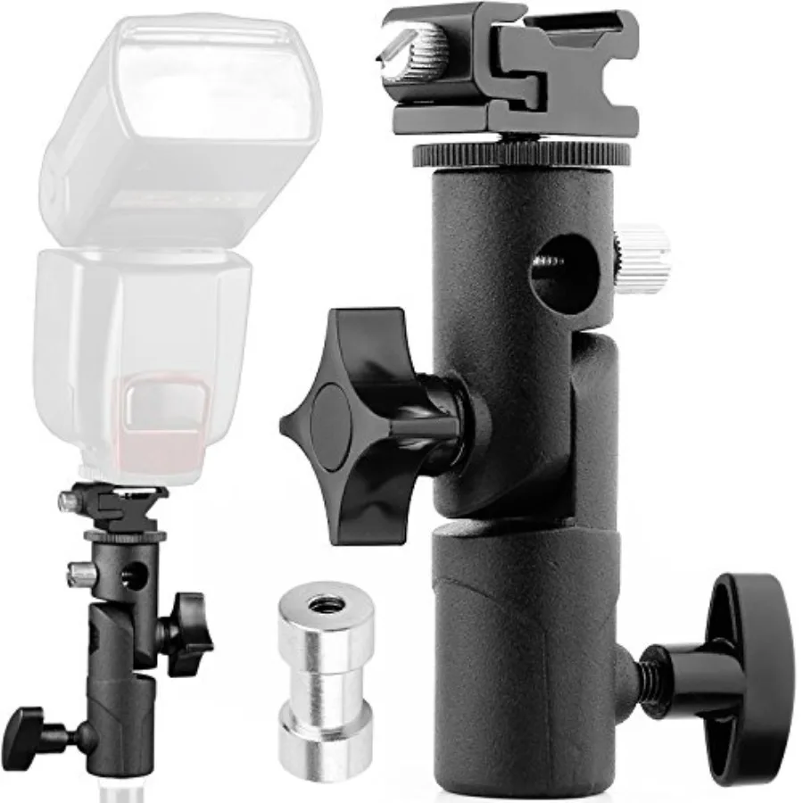 

Camera Flash Speedlite Mount Swivel Light Stand Bracket with Umbrella Holder for Camera DSLR Nikon Canon Pentax Olympus and Oth